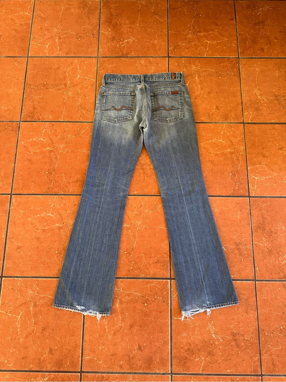 7 For All Mankind Women’s Jeans Size 28 Bootcut Light Wash Y2K